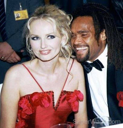 Adriana Karembeu And Ex-Husband Christian Karembeu In Party