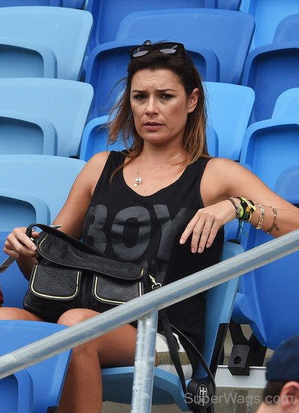 Alena Seredova Sitting In Stadium