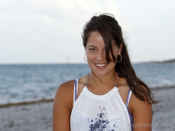 Ana Ivanovic Wearing White Dress