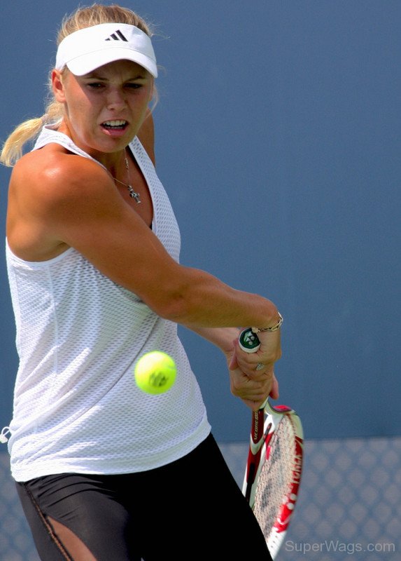 Caroline Wozniacki In White