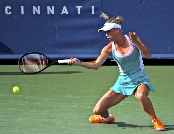 Caroline Wozniacki Playing Shot