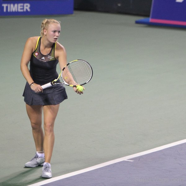 Caroline Wozniacki While Playing