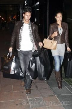 Fernando Verdasco With Ana Ivanovic Shoping In Madrid