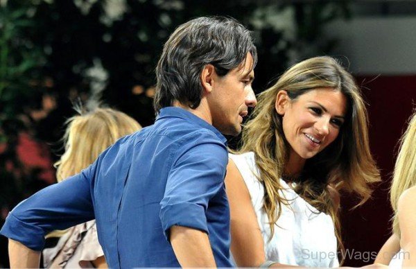 Filippo Inzaghi With Girlfriend Alessia Ventura