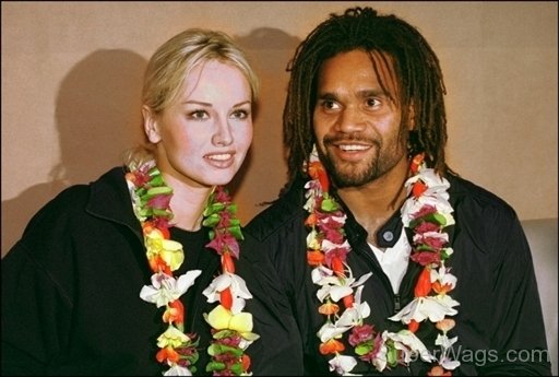 Picture Of Christian Karembeu And Adriana Karembeu