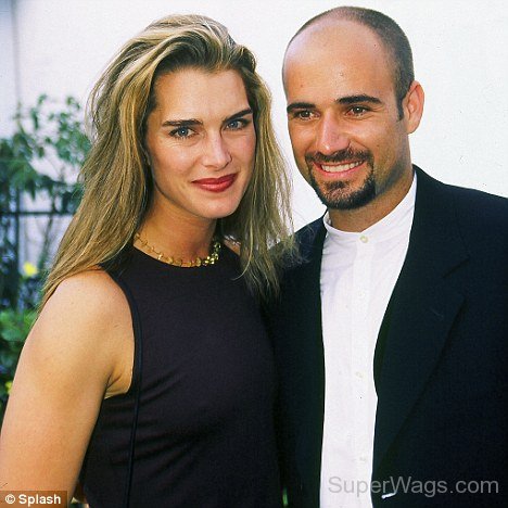 Andre Agassi With Brooke Shields Photo