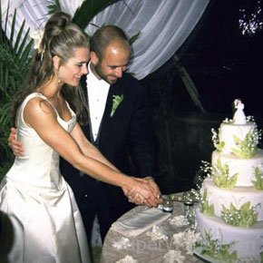 Andre Agassi With Brooke Shields Wedding Picture