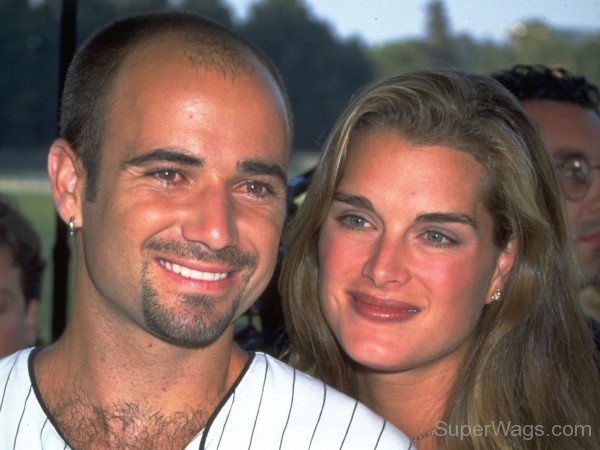 Beautiful Couple Andre Agassi With Brooke Shields