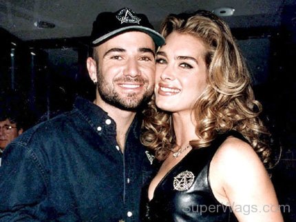 Picture Of Andre Agassi With Brooke Shields