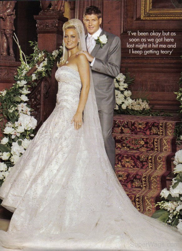 Alex Curran In Weeding Gown