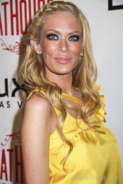 Jenna Jameson Wearing Yellow Dress