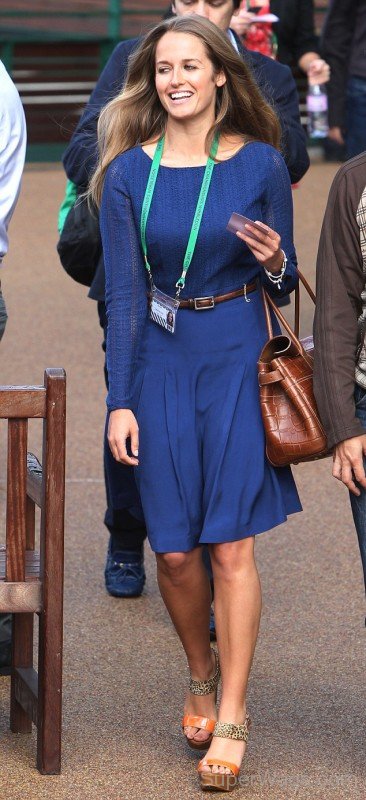 Kim Sears In Blue Dress