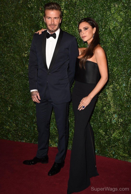 Victoria Beckham With Her Husband