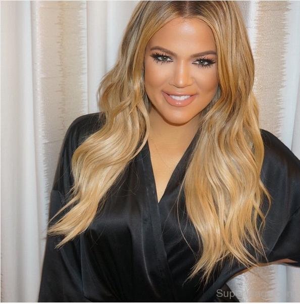 Khloe Kardashian Smiling