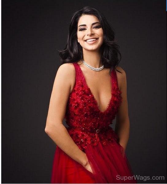 Rima Fakih In Red Dress