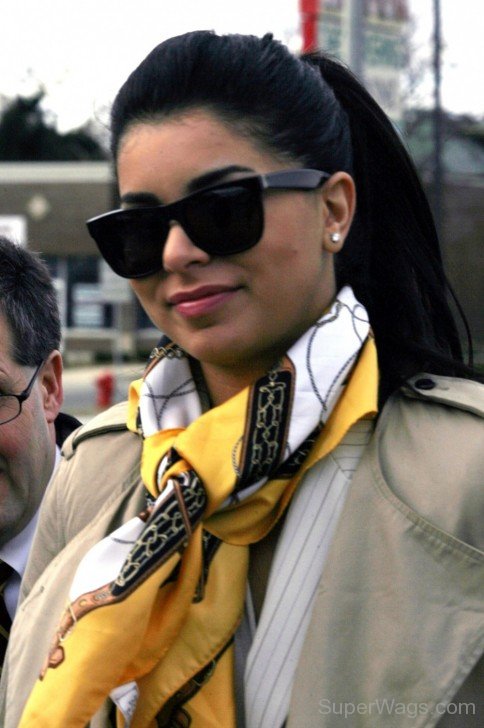 Rima Fakih Wearing Black Goggle-Sw12350