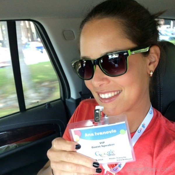 Ana Ivanovic Wearing Goggle