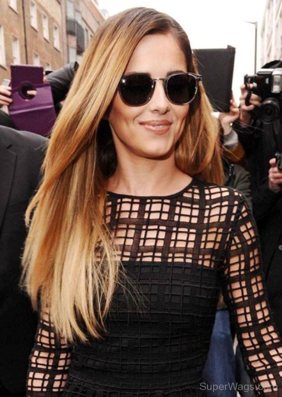 Cheryl Fernandez Versini Wearing Black Goggle