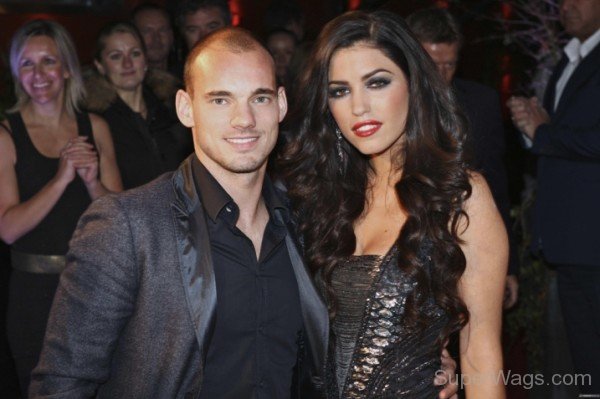 Yolanthe Sneijder Cabau With Wesley Sneijder