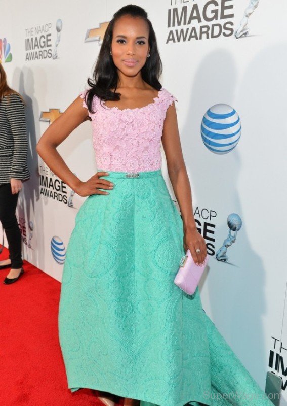 Kerry Washington Posing On Red Carpet-Sd158