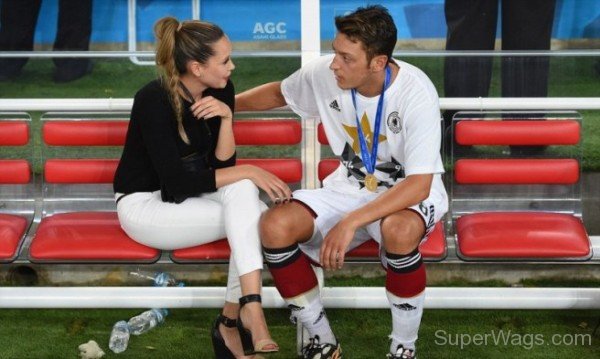 Mandy Capristo And  Mesut Ozil