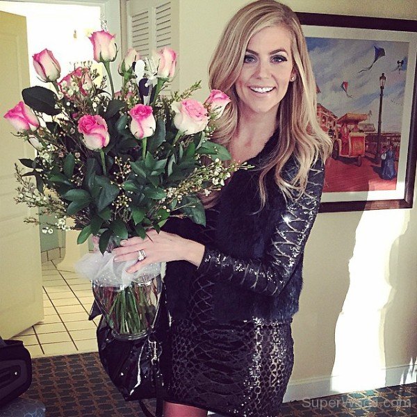 Samantha Ponder Holding Flowers-SD113