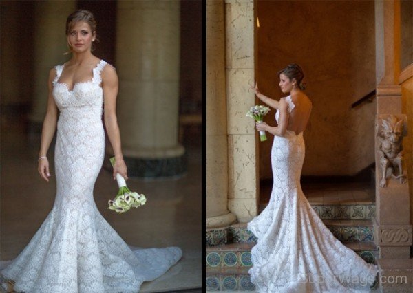 Alicia Sacramone In Wedding Gown