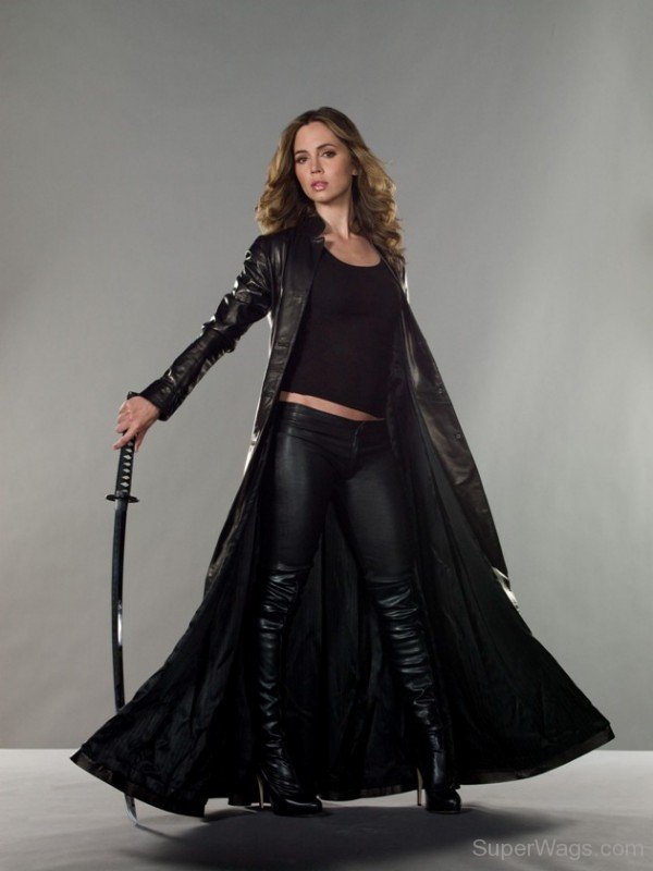 Eliza Dushku In Black Attire