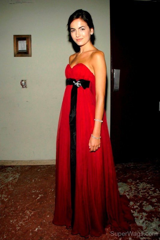 Camilla Belle In Red Gown-SD105