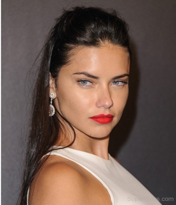 Adriana Lima Red Lips 