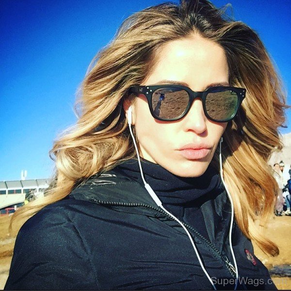 Elena Santarelli Wearing Goggle-Sw127