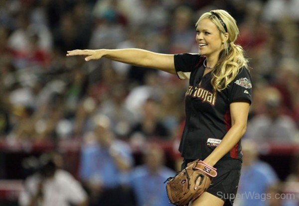 Jennie Finch Playing Game 