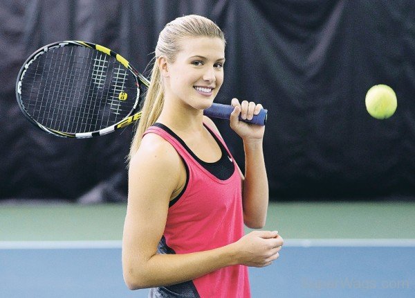 Eugenie Bouchard In Tennis Court