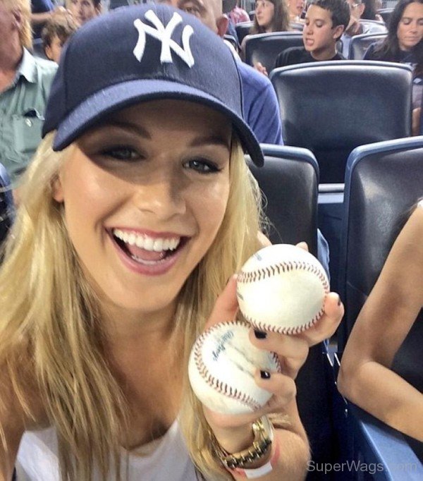 Eugenie Bouchard Wearing Blue Cap-SW1078