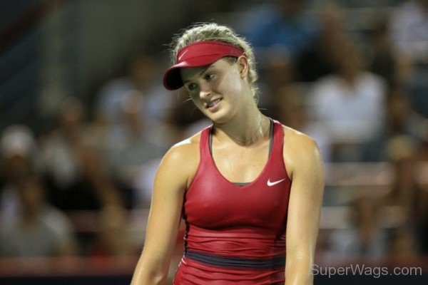 Eugenie Bouchard Wearing Red Cap-SW1082