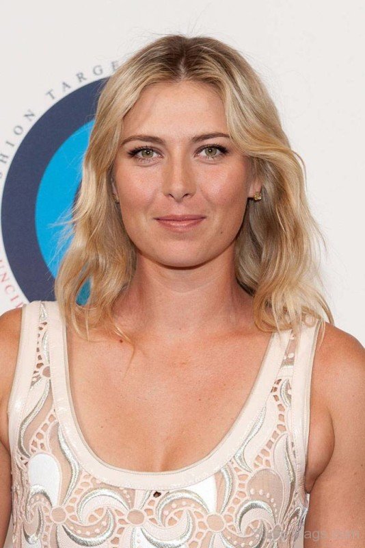 Maria Sharapova Medium Blonde Hairstyle-SW4099