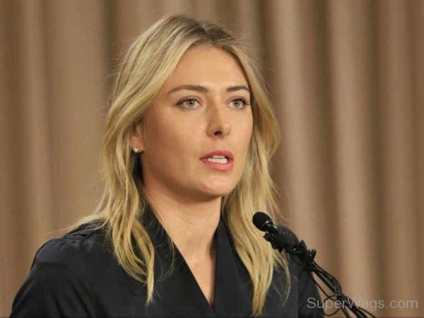 Maria Sharapova On Mic