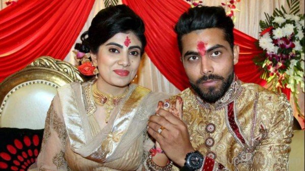 Ravindra Jadeja With Reeva Solanki-SW13