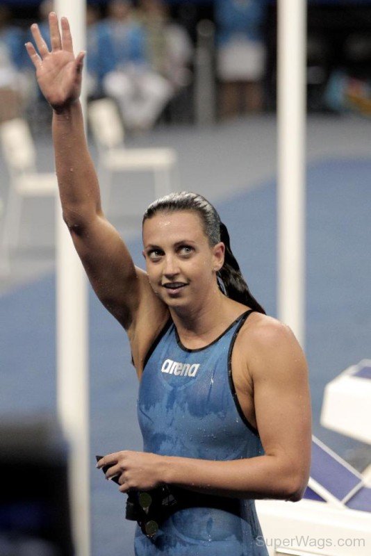 Rebecca Soni Raising Hand-SW128