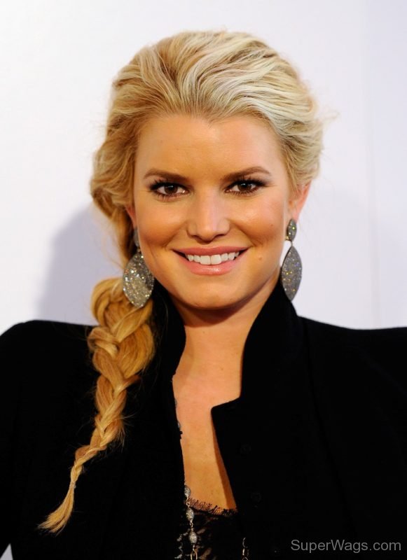 Jessica Simpson Baided Hairstyle-SW1037