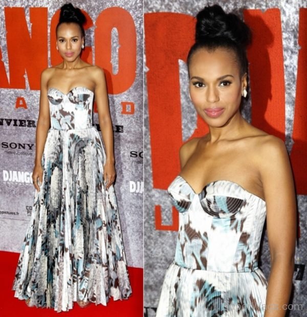 Kerry Washington Bun Hairstyle-SW1034