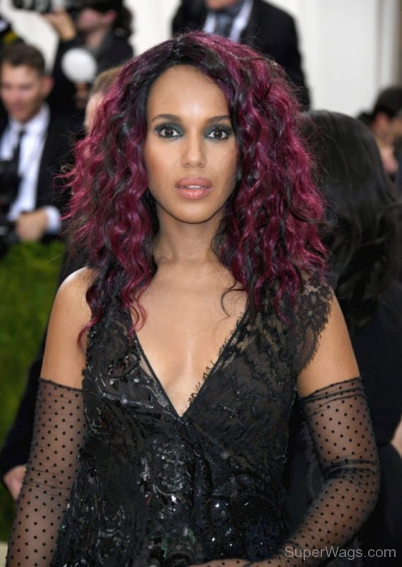 Kerry Washington Curly Hairstyle Super Wags Hottest Wives And Girlfriends Of High Profile