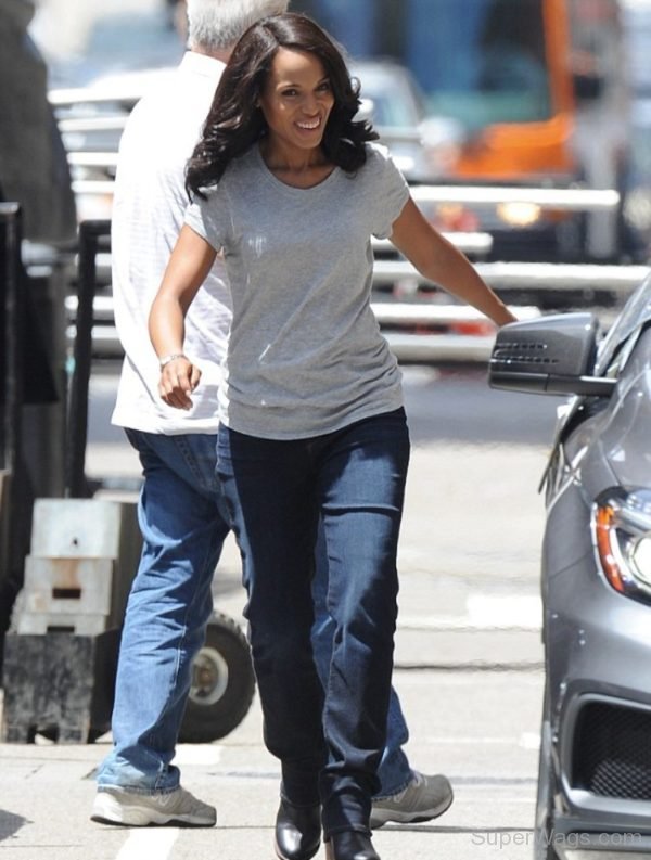 Kerry Washington Wearing Casual Outfit-SW1100