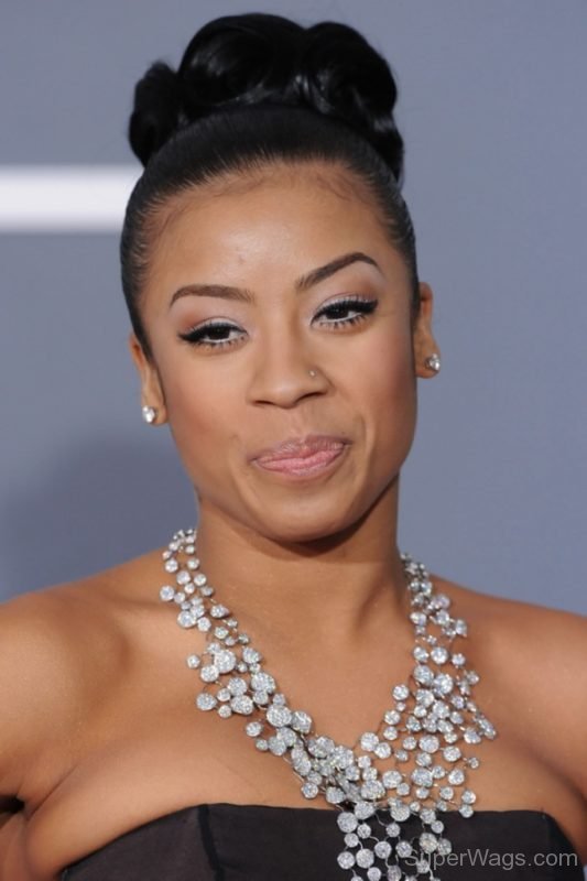 Keyshia Cole Bun Hairstyle-SW1028