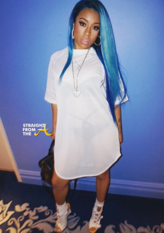 Keyshia Cole In White Dress-SW1045