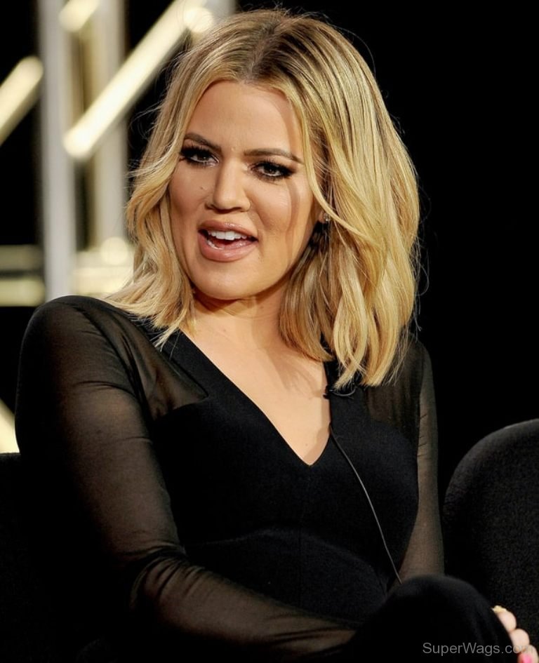 Khloe Kardashian Smiling Face | Super WAGS - Hottest Wives and ...